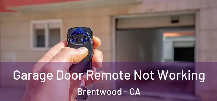  Garage Door Remote Not Working Brentwood - CA